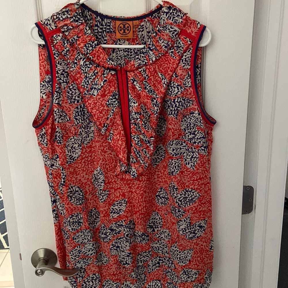 Tory Burch size 14 sleeveless blouse.
